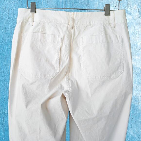 J CREW Lizzie High-rise Patch-pocket Wide-leg Pant Size 29 Natural Ivory - Picture 9 of 10